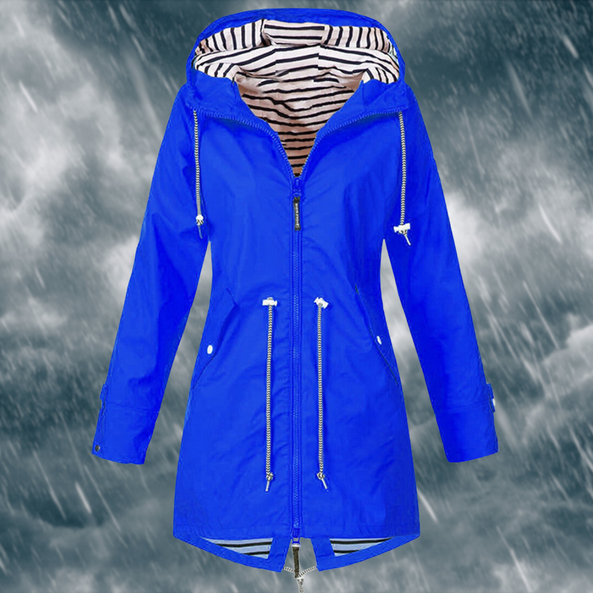 Lieke - Wind- en waterdichte regenjas met capuchon voor dames