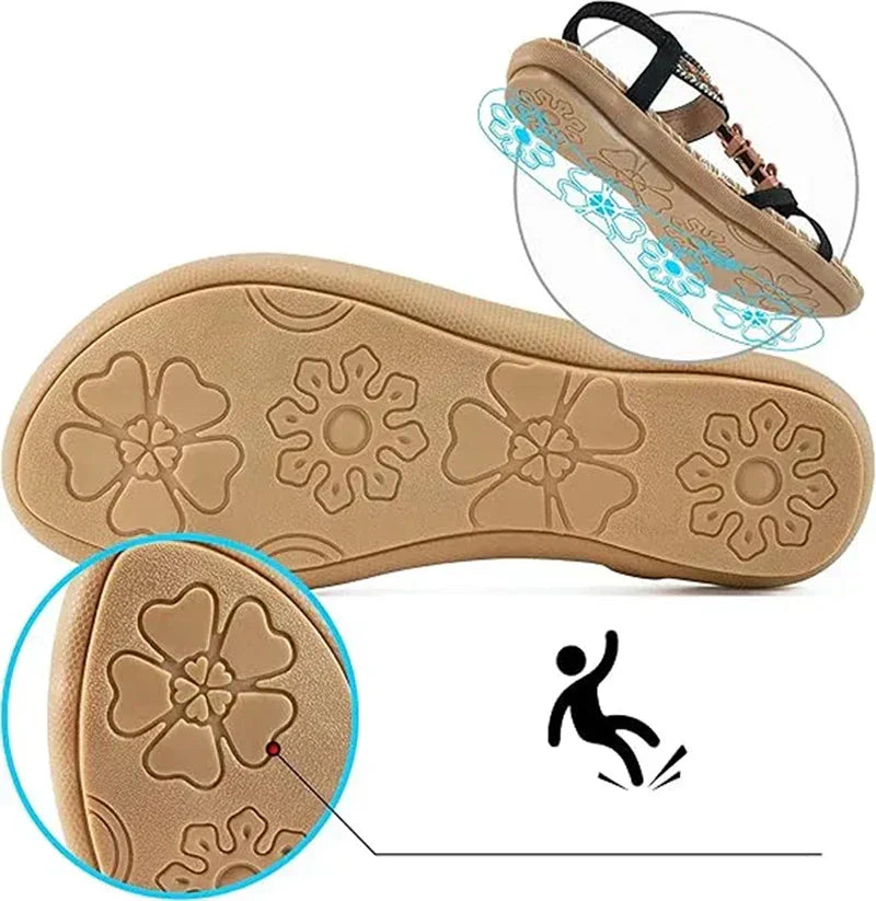 Fenna - Zomerse sandalen met sierbandjes voor dames