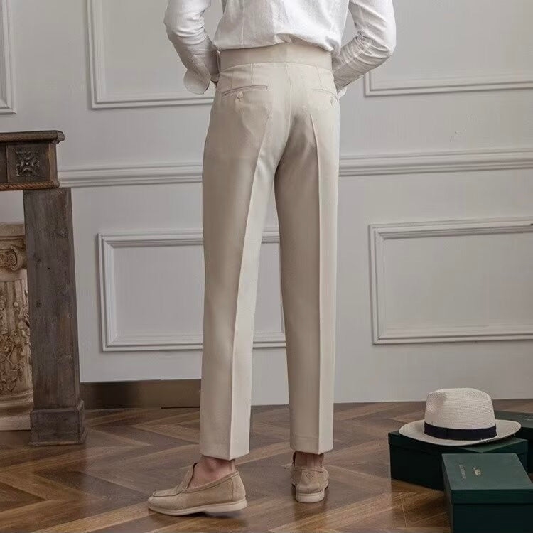 Floris - Klassieke herenpantalon met rechte pijpen