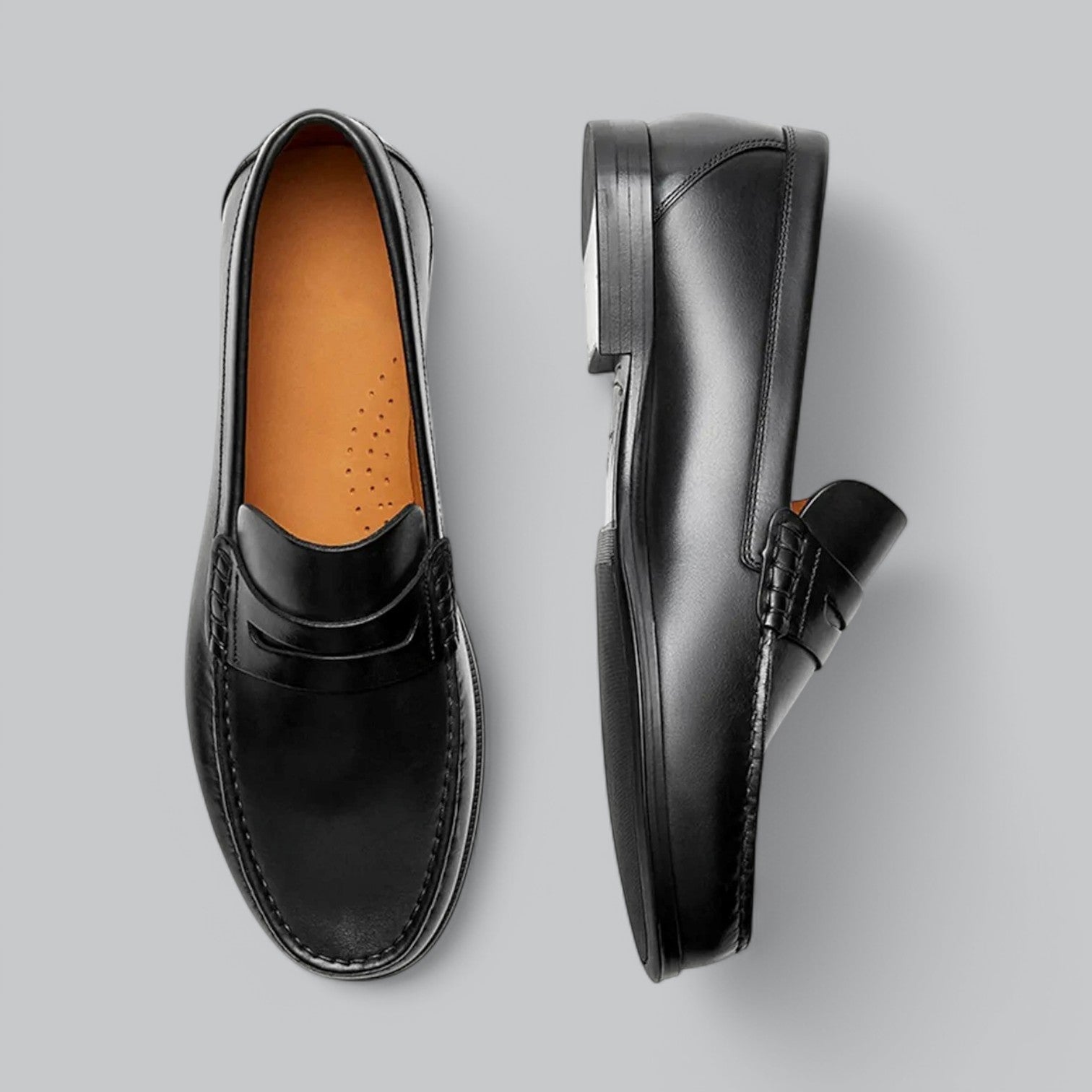 Fenna - Klassieke instap loafers met lage hak voor dames