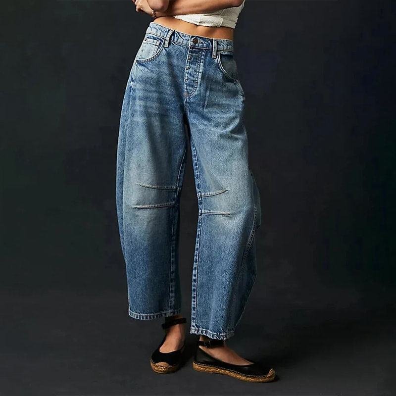 Fenna - Relaxed baggy jeans met hoge taille voor dames