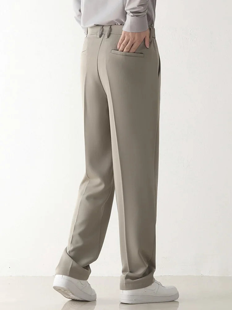 Giel - Losvallende pantalon met plooien voor heren