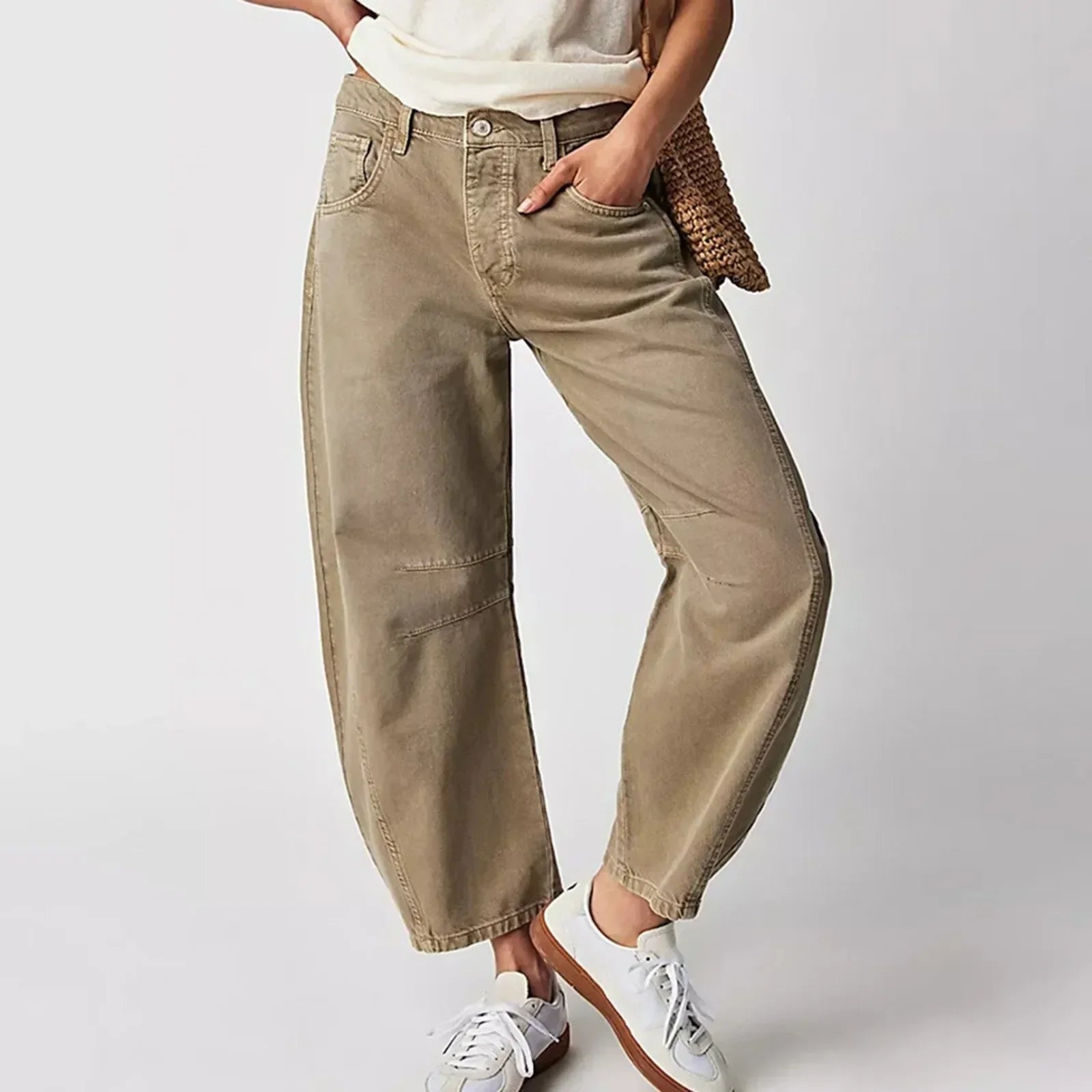 Fenna - Relaxed baggy jeans met hoge taille voor dames