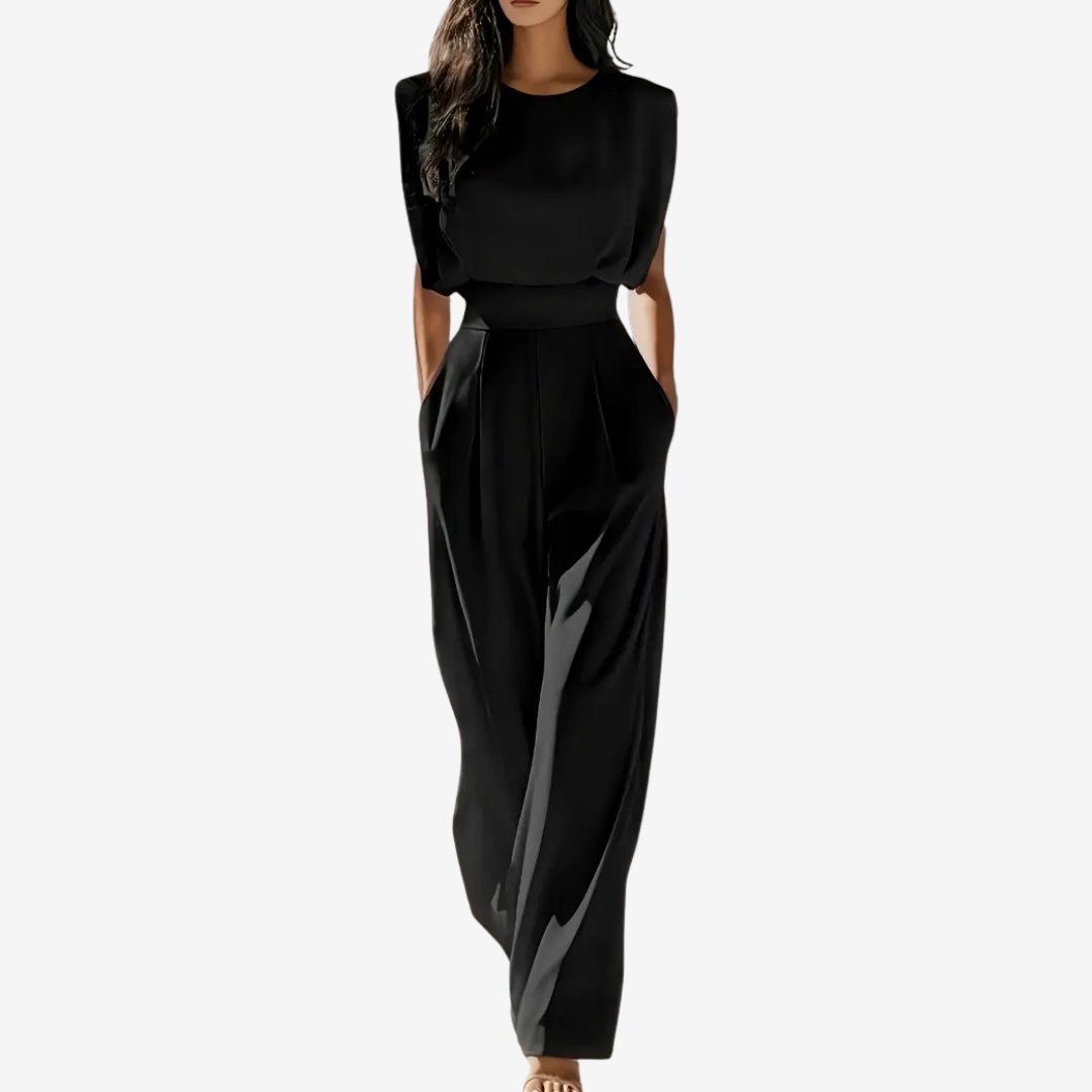 Anouk - Chique jumpsuit met verstevigde schouders voor dames Detail