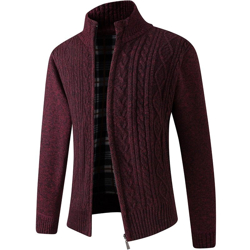 Bas - Warm grofgebreid vest voor heren Angle