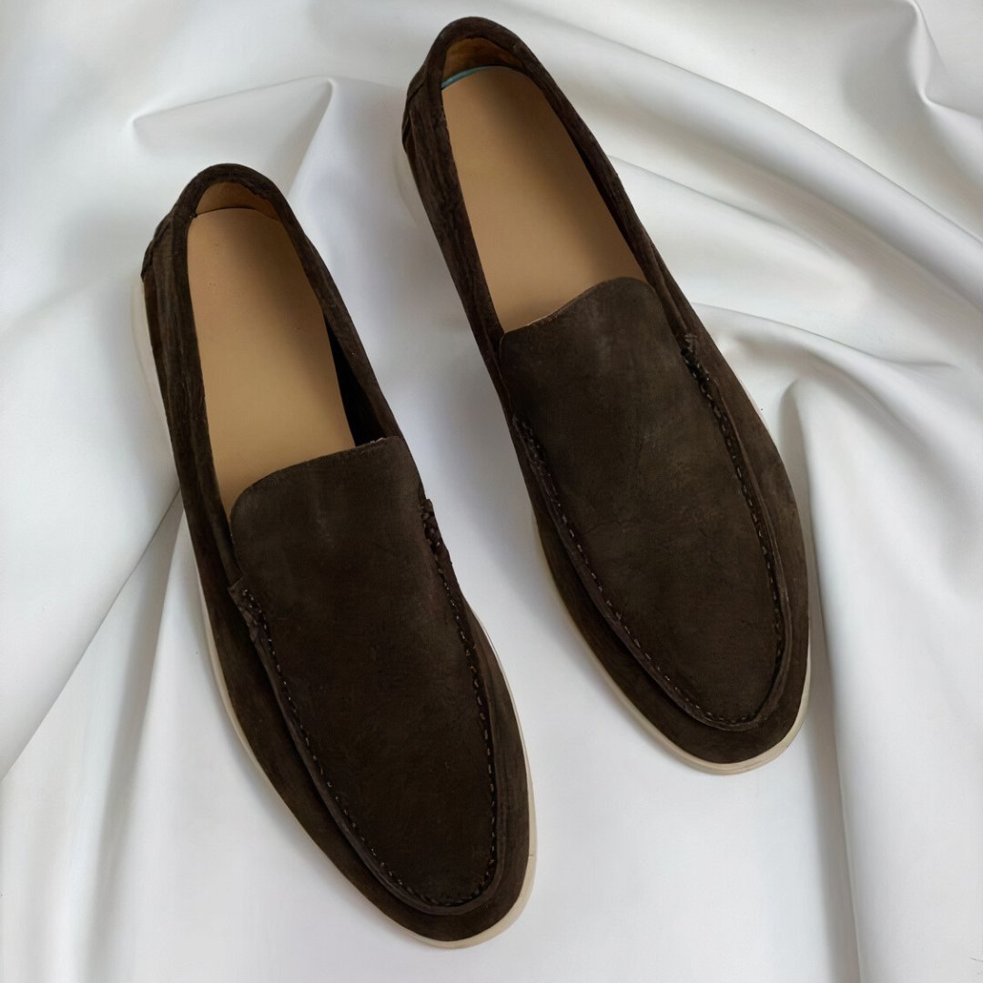 Bram - Vintage leren herenloafers met chunky zool Side
