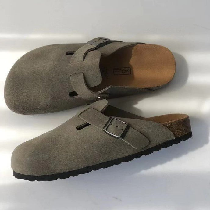 Daan - Leren Boston-sandalen voor heren Front