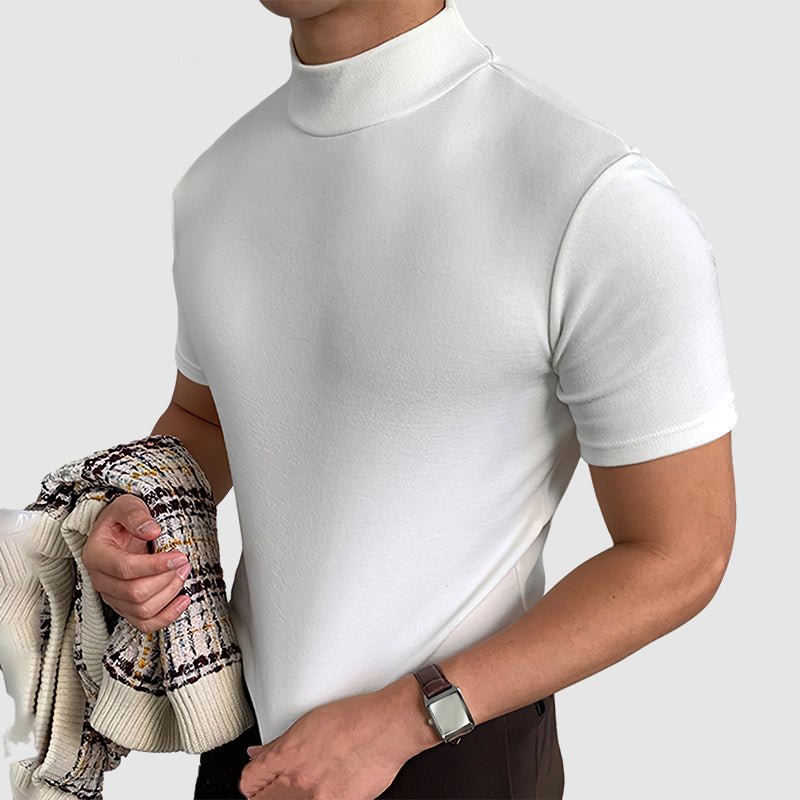 Mees - Stijlvol slim fit shirt met geribde kraag voor heren