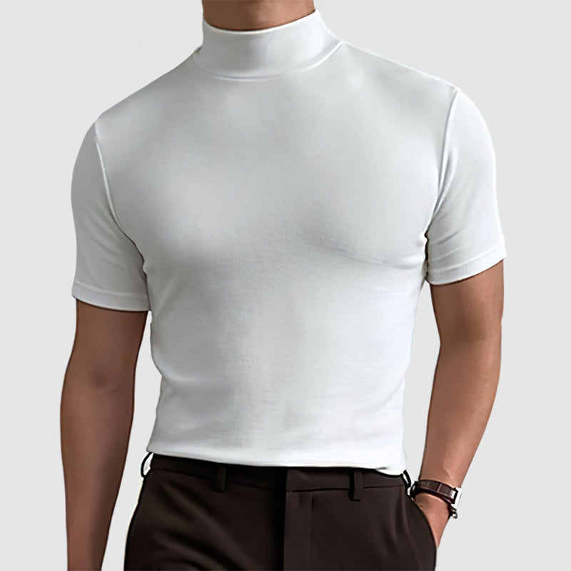 Mees - Stijlvol slim fit shirt met geribde kraag voor heren
