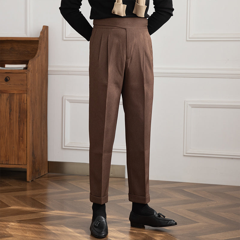 Floris - Stijlvolle herenpantalon met plooien