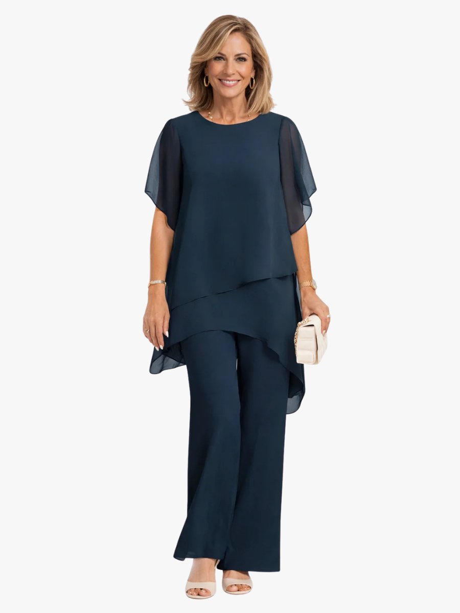 Evi - Elegante asymmetrische set voor dames Hero