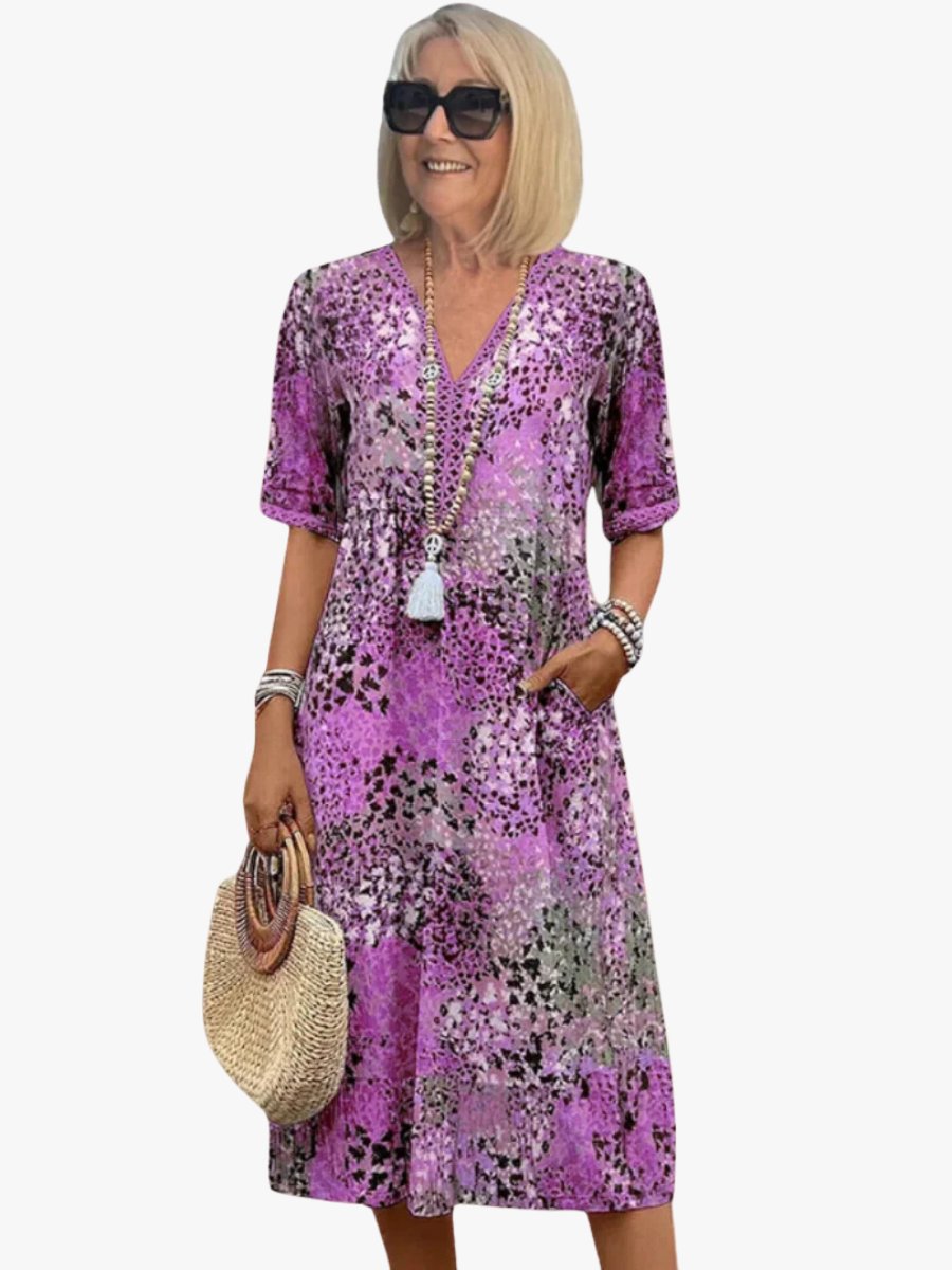 Evi - Luchtige gebloemde zomerjurk voor dames Hero