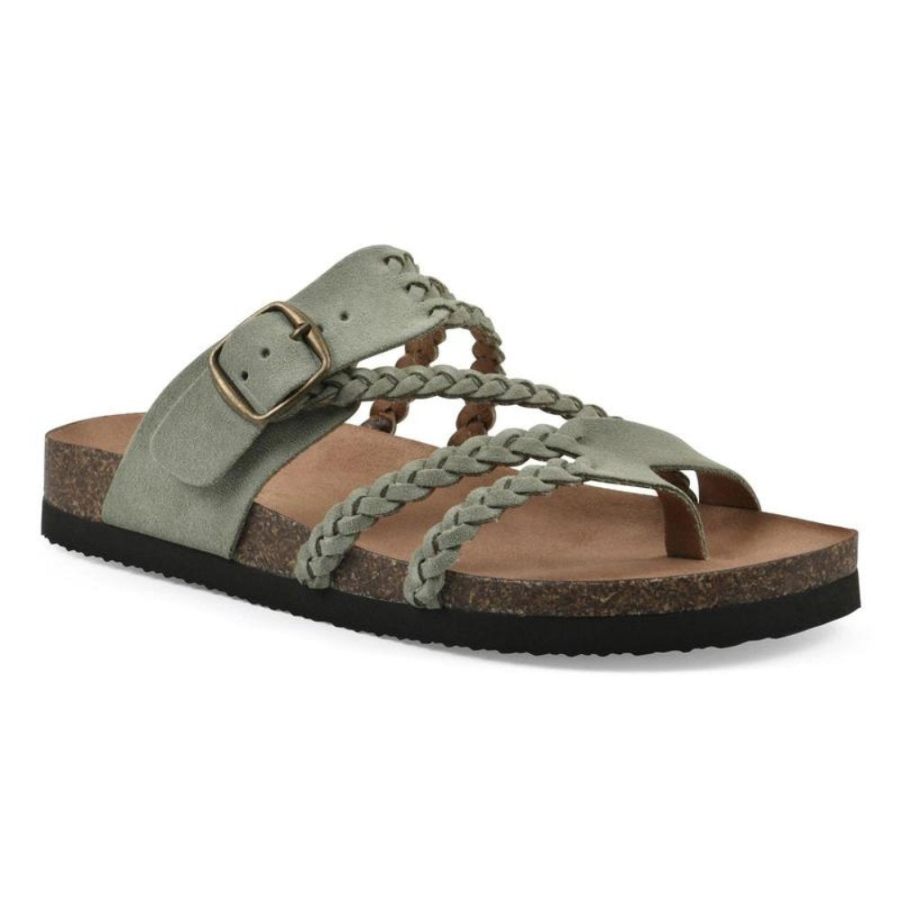 Femke - Gevlochten kurk sandalen voor dames Front