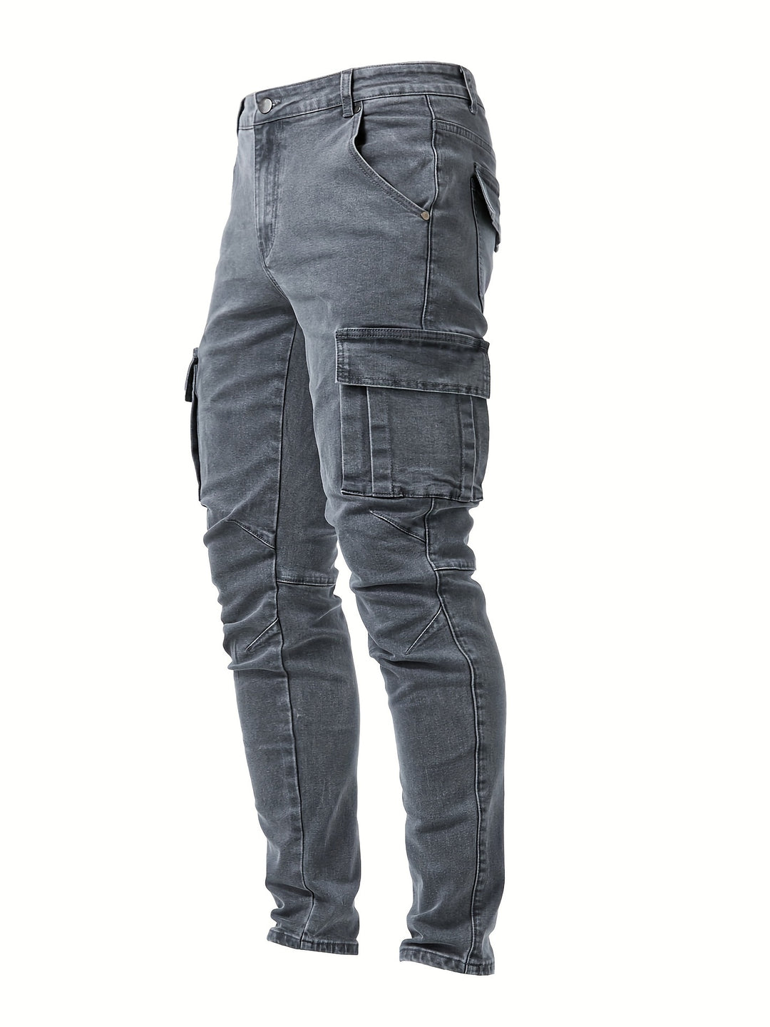 Giel - Slim fit cargo jeans voor heren
