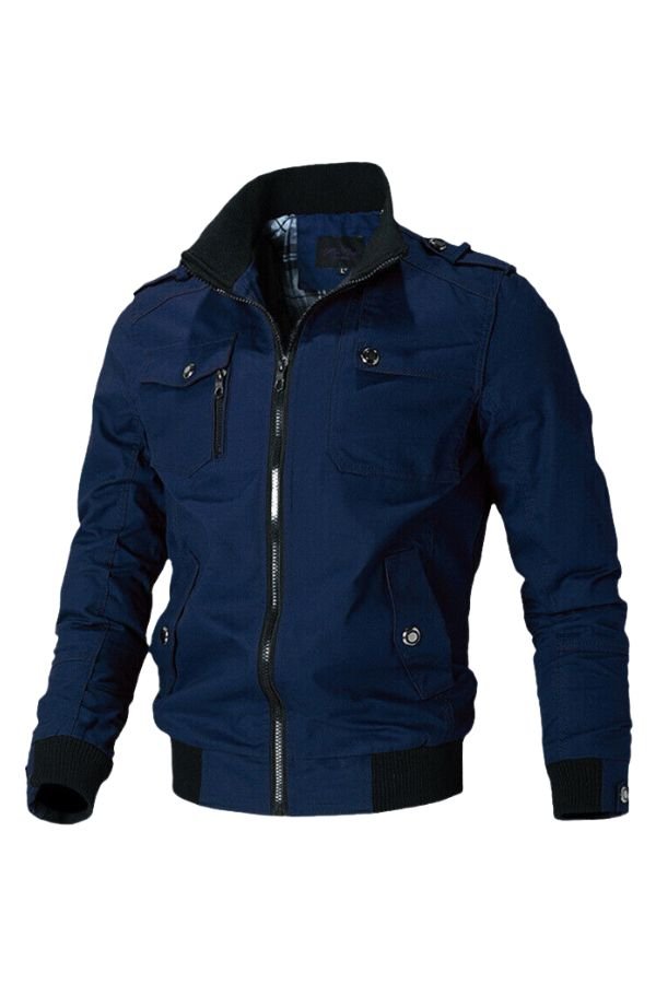 Giel - Vintage militaire bomberjack met epauletten voor heren Angle