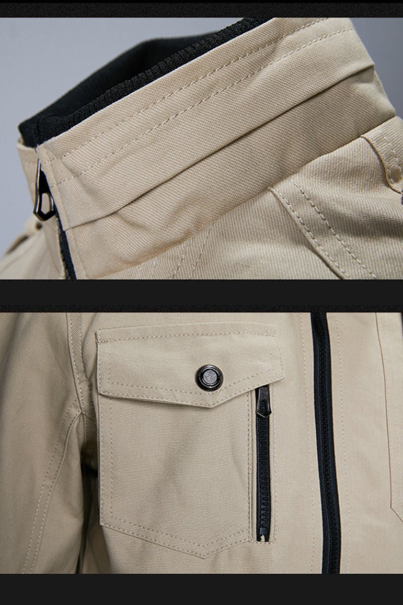 Giel - Vintage militaire bomberjack met epauletten voor heren Lifestyle
