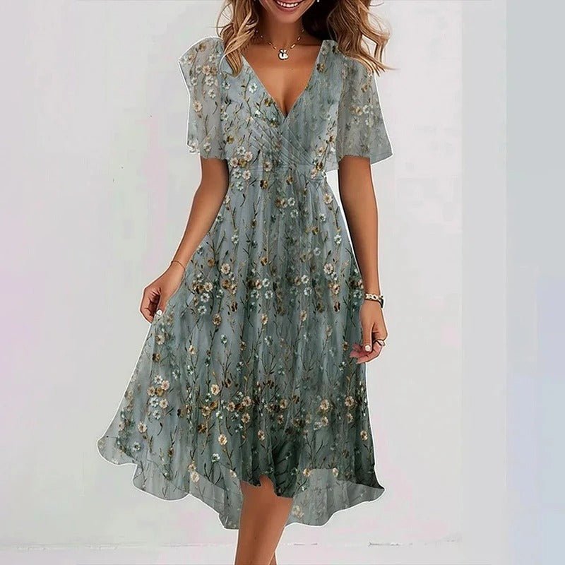 Hazel - Stralende elegante jurk met pofmouwen voor dames Alternate