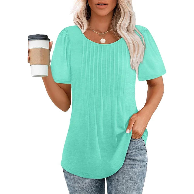Jet - Elegant geplooide blouse voor dames