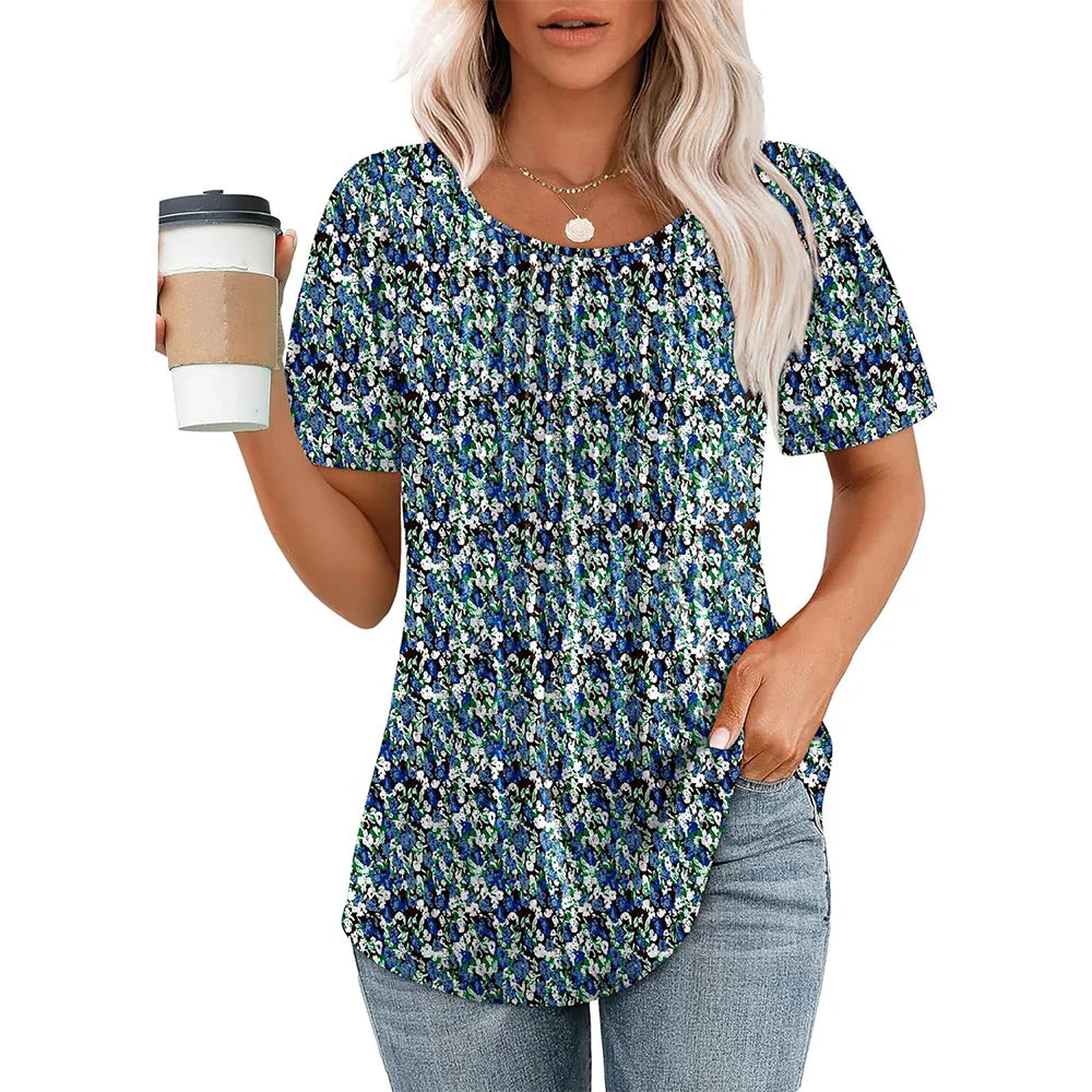 Jet - Elegant geplooide blouse voor dames