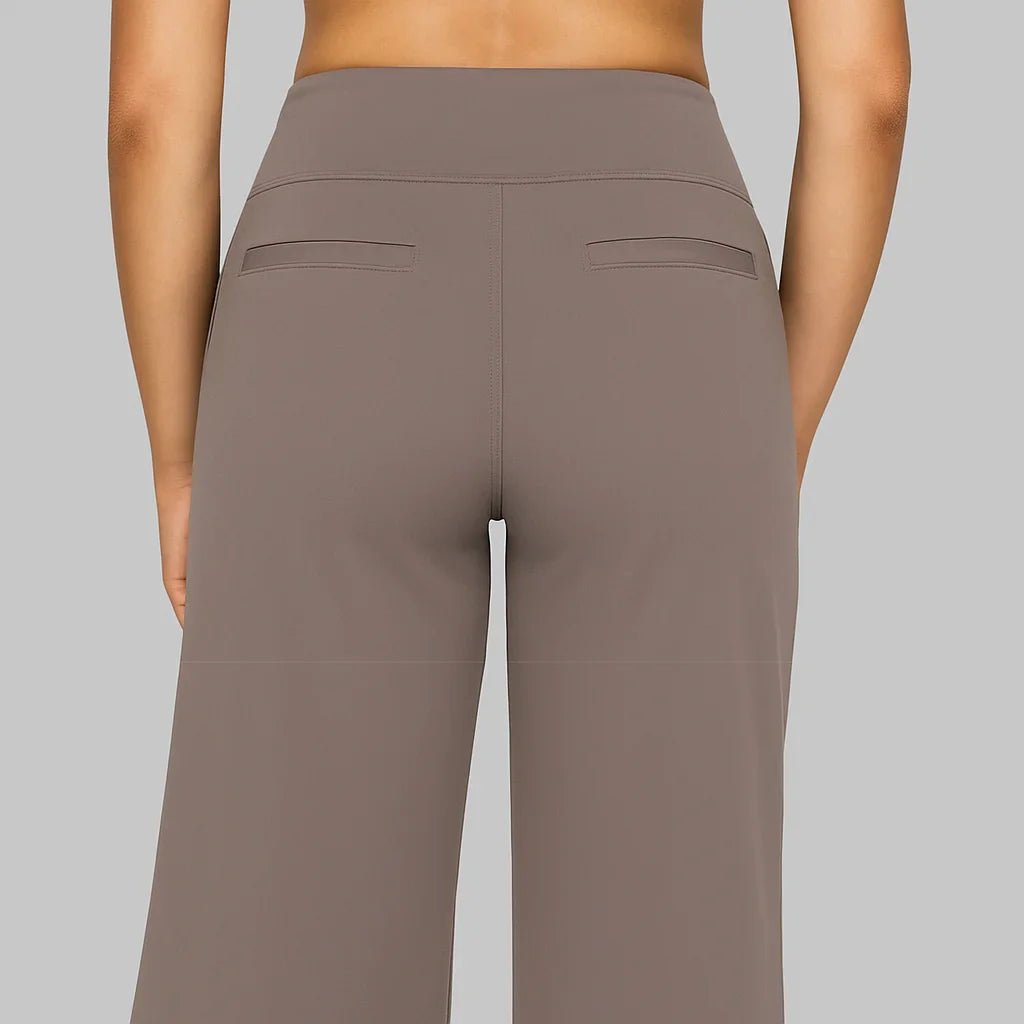 Iris - Elastische high waist stretchbroek voor dames Front
