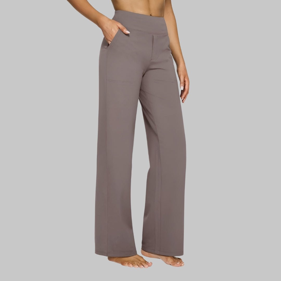 Iris - Elastische high waist stretchbroek voor dames Hero