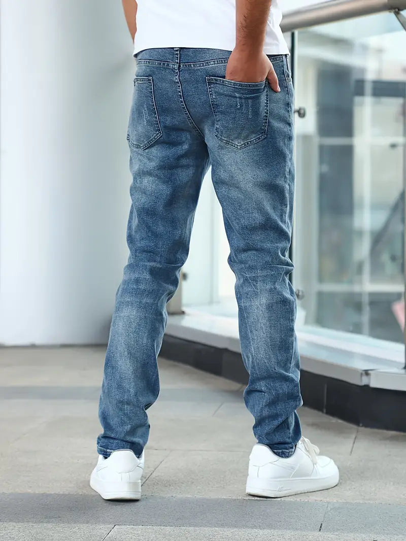 Bram - Slim fit herenjeans met zakken