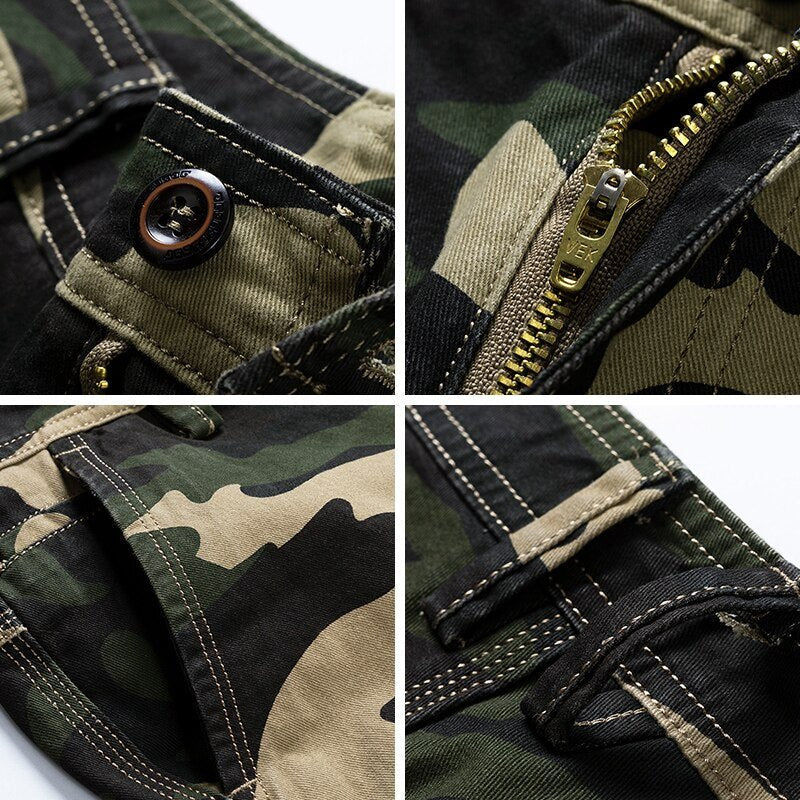 Jens - Casual camouflage cargo short voor heren Side
