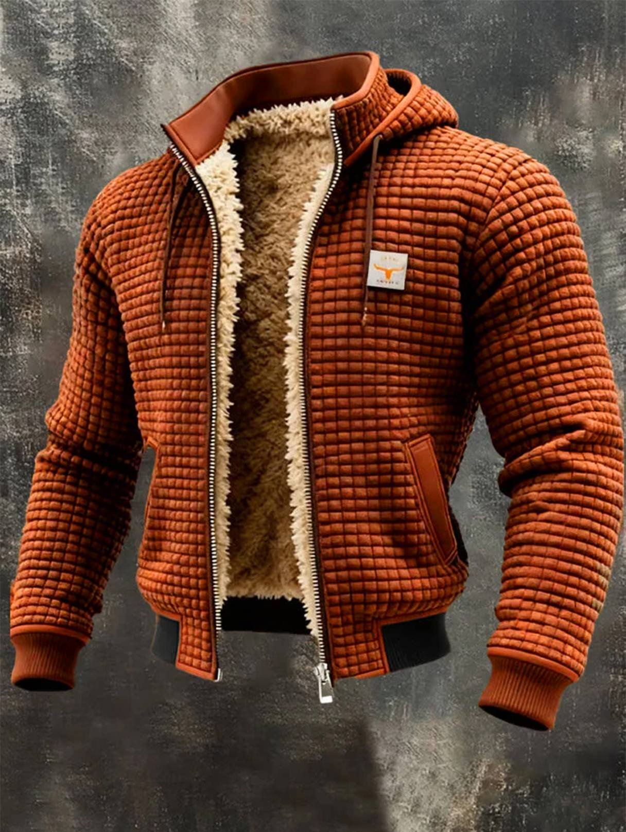 Joris - Retro outdoor jack met sherpa voering voor heren Angle