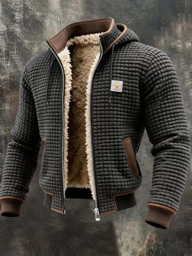 Joris - Retro outdoor jack met sherpa voering voor heren Front