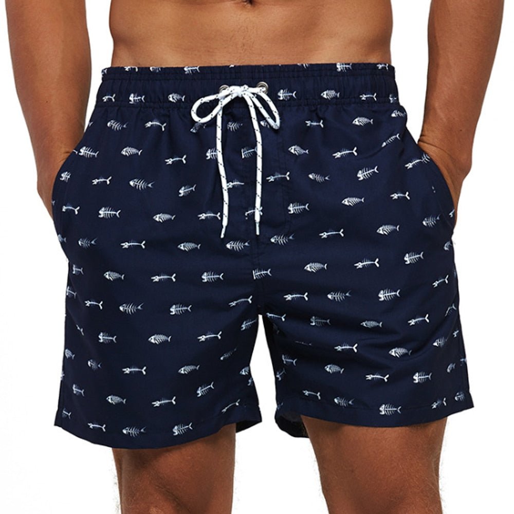 Luuk - Sneldrogende zomerse zwembroek met bananenprint voor heren Full