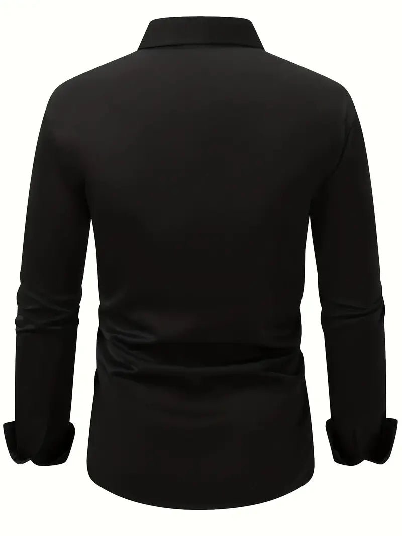 Maarten - Ademend slim fit overhemd met lange mouwen voor heren View 20