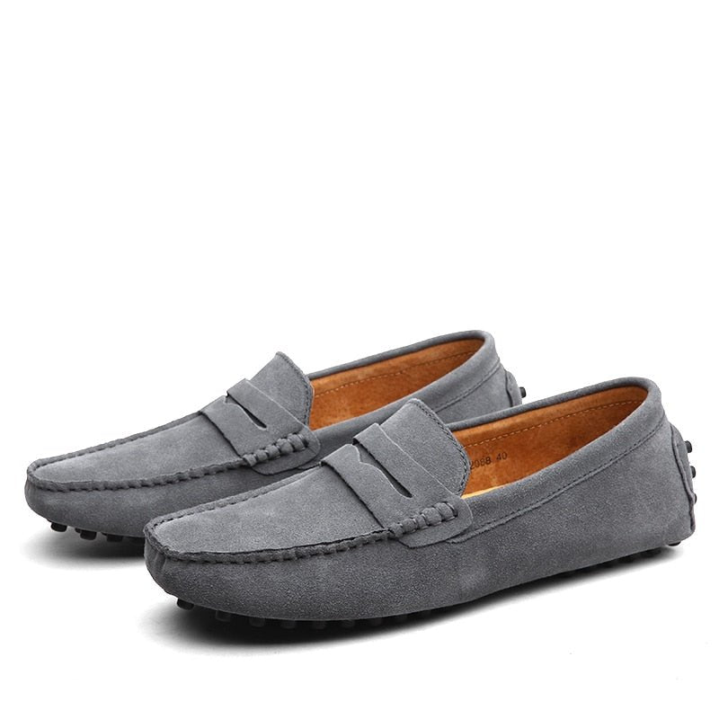Maarten - Casual suède loafers met penny strap voor heren Full