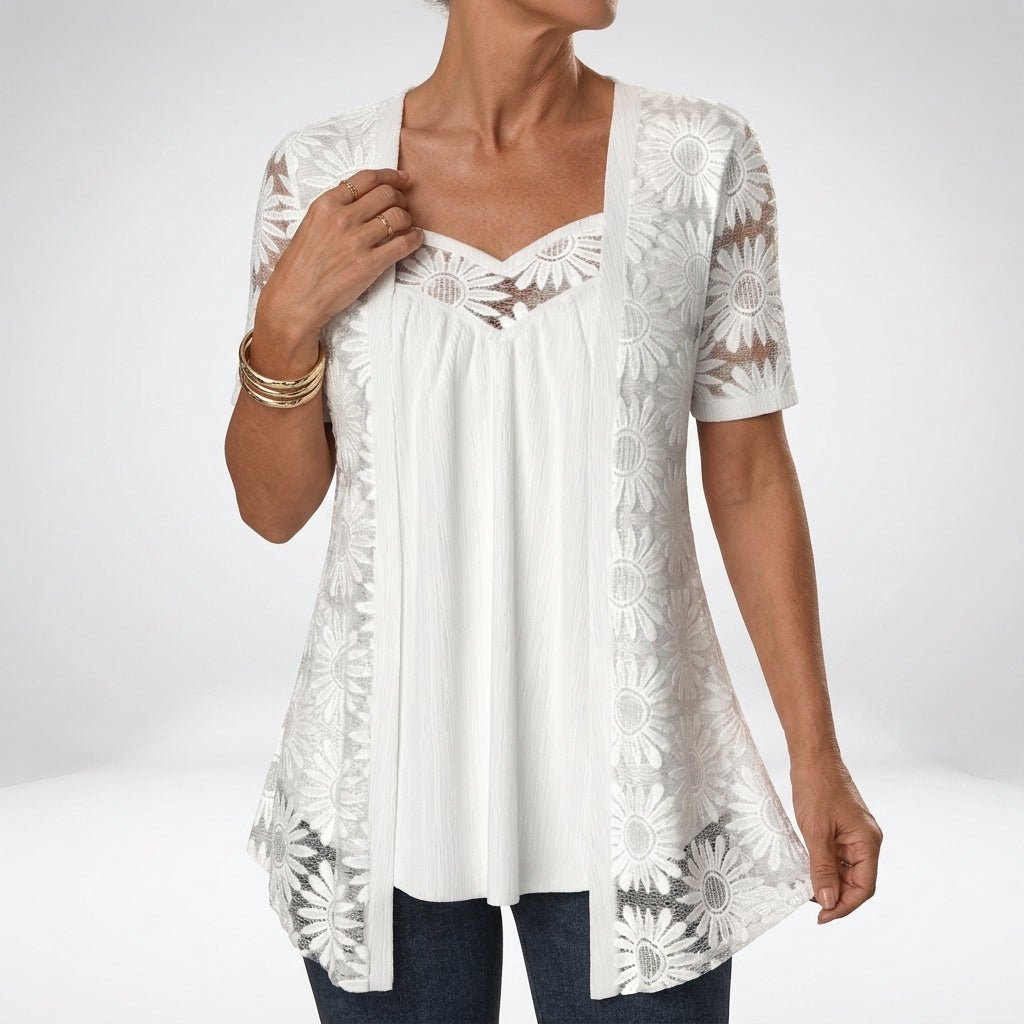 Maud - Elegante kanten blouse voor dames View 12
