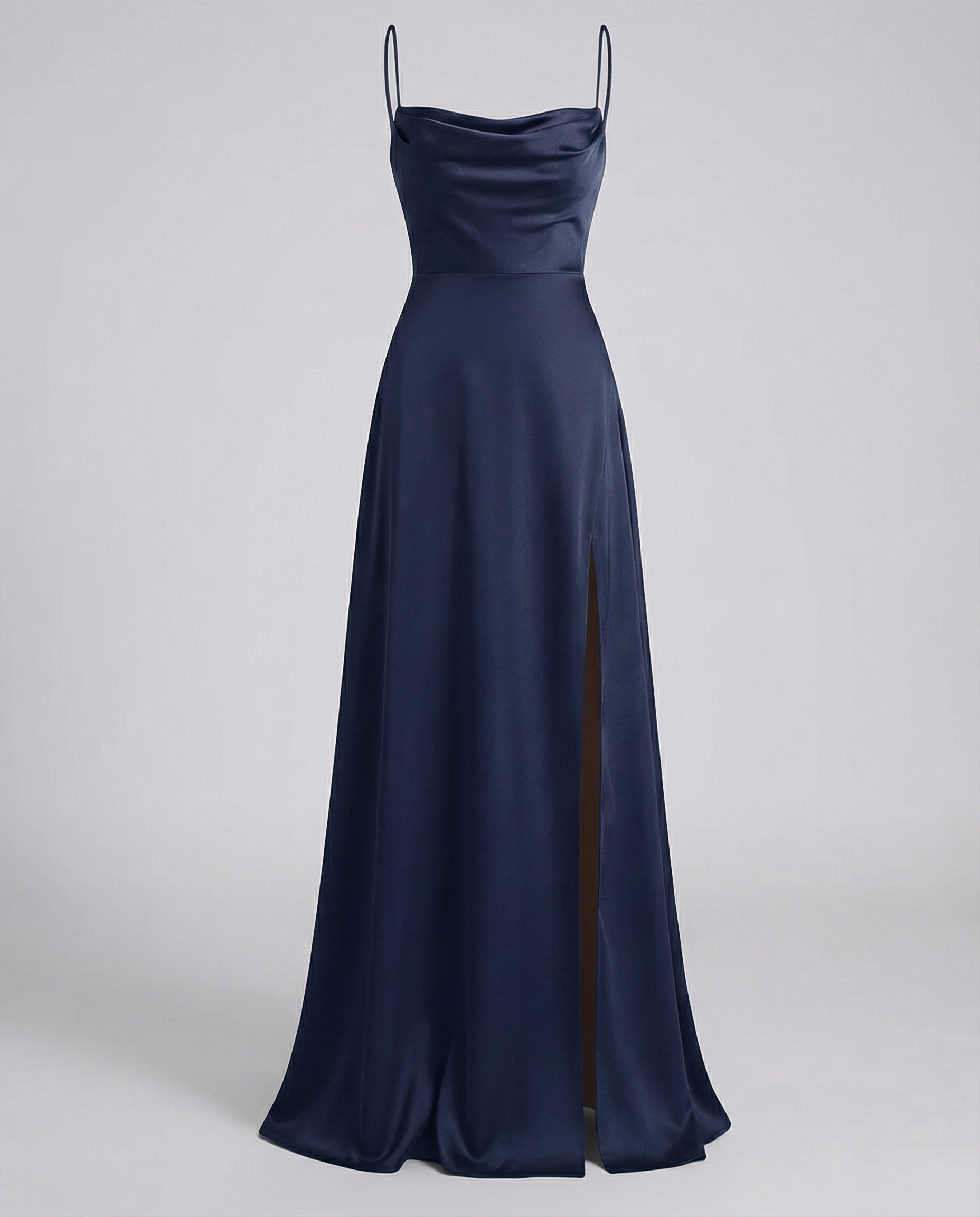 Merel - Elegante maxi jurk met beenopennis voor dames Close Up