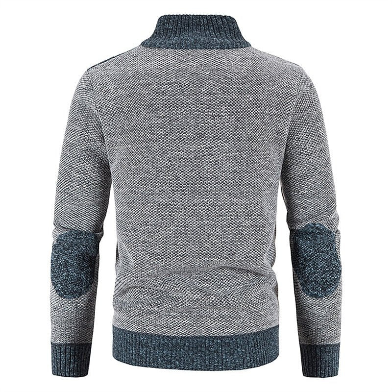 Niels - Warm wollen vest met rits voor heren Front