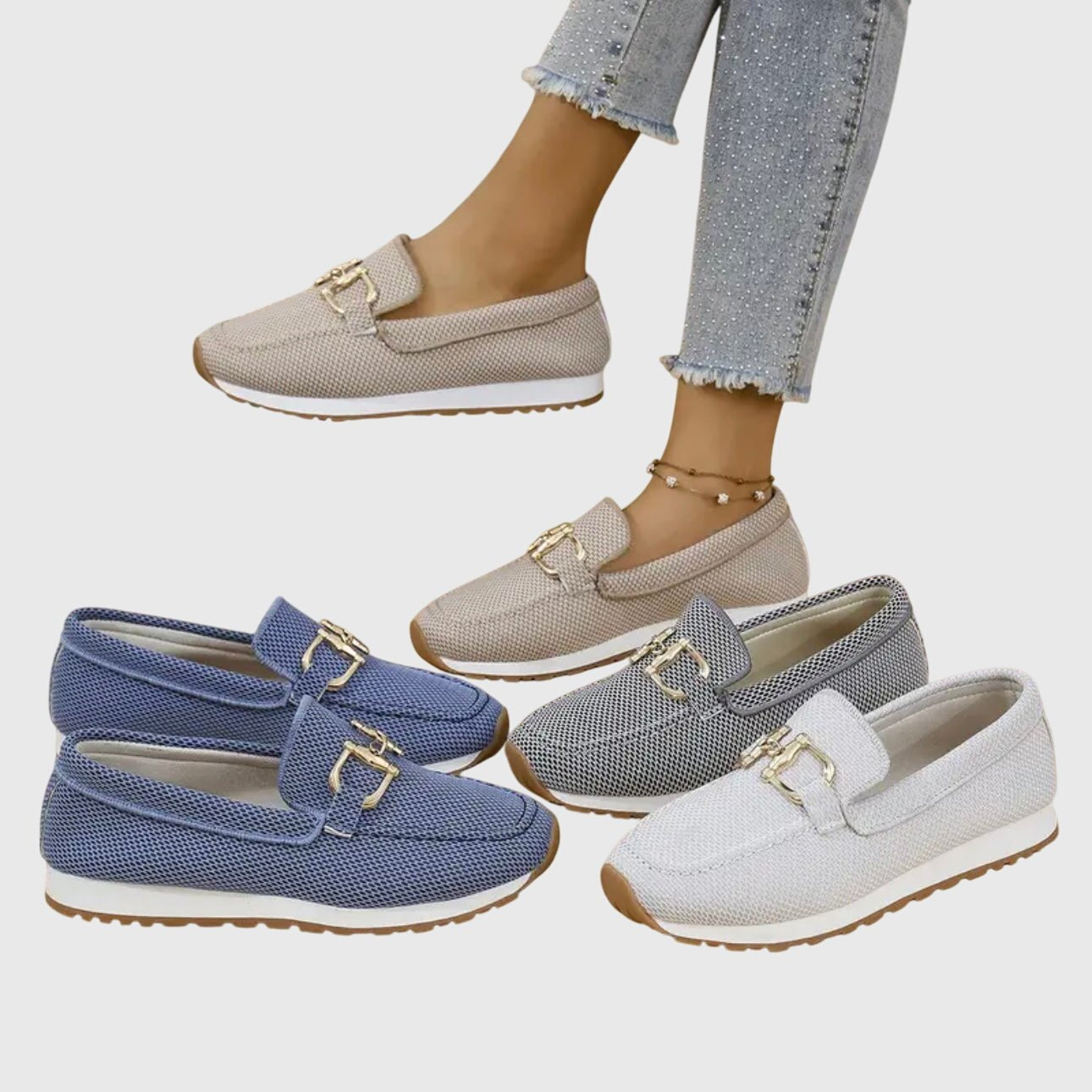 Noa - Sportieve orthopedische loafer sneakers voor dames View 11