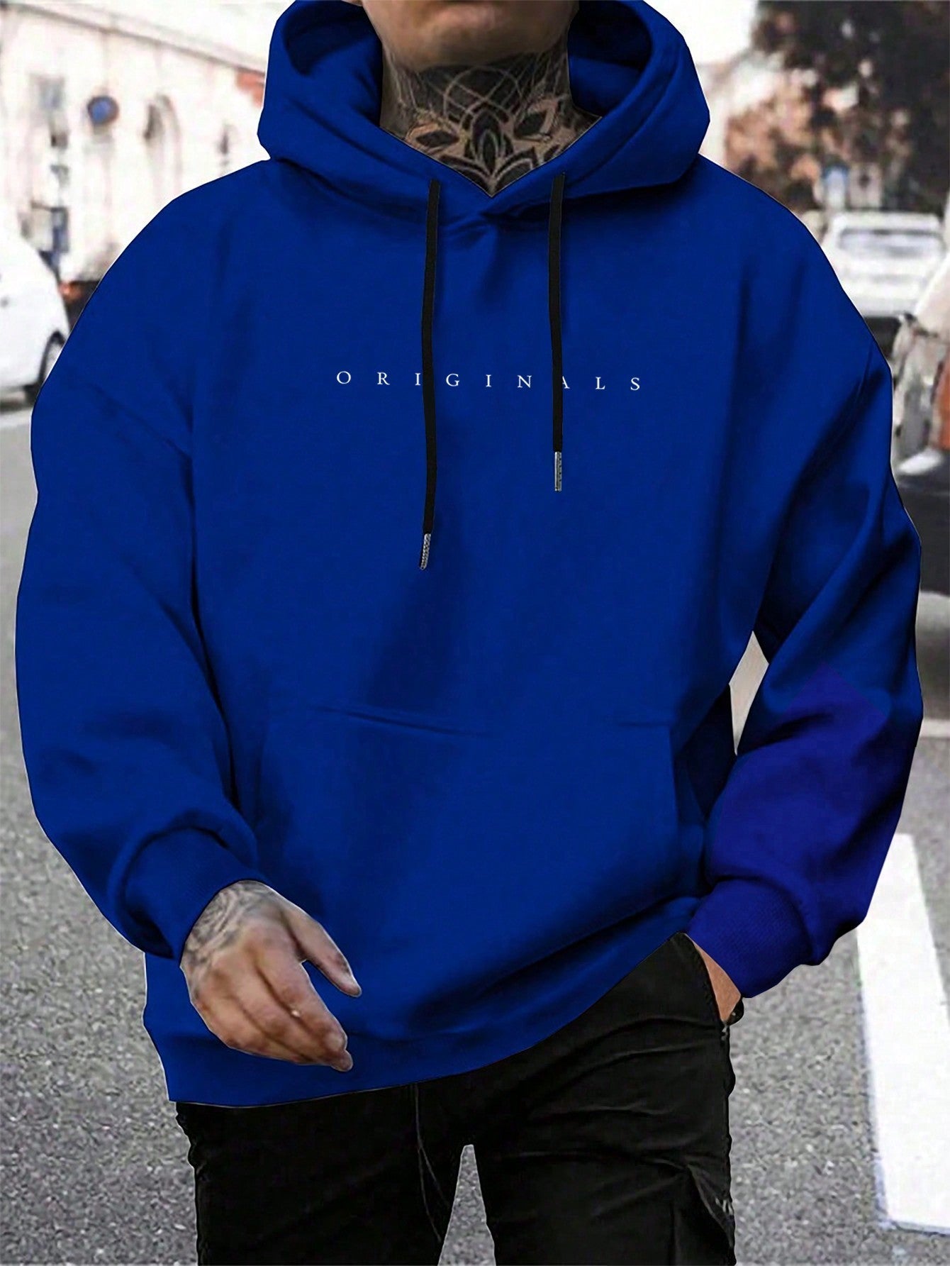 Mees - Casual hoodie met letterprint voor heren