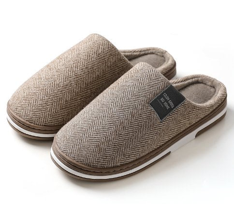 Robin - Gevoerde pantoffels met antislip zool voor heren Side