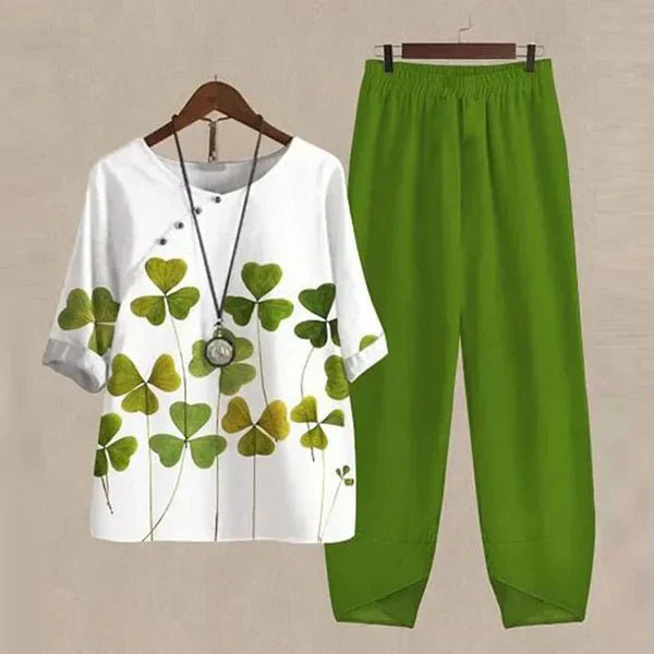 Roos - Stijlvolle zomerset met bloemenprint voor dames Alternate