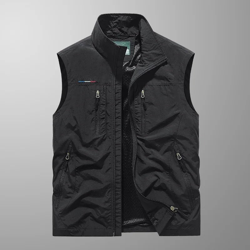 Ruben - Luchtige outdoor bodywarmer met rits voor heren Full