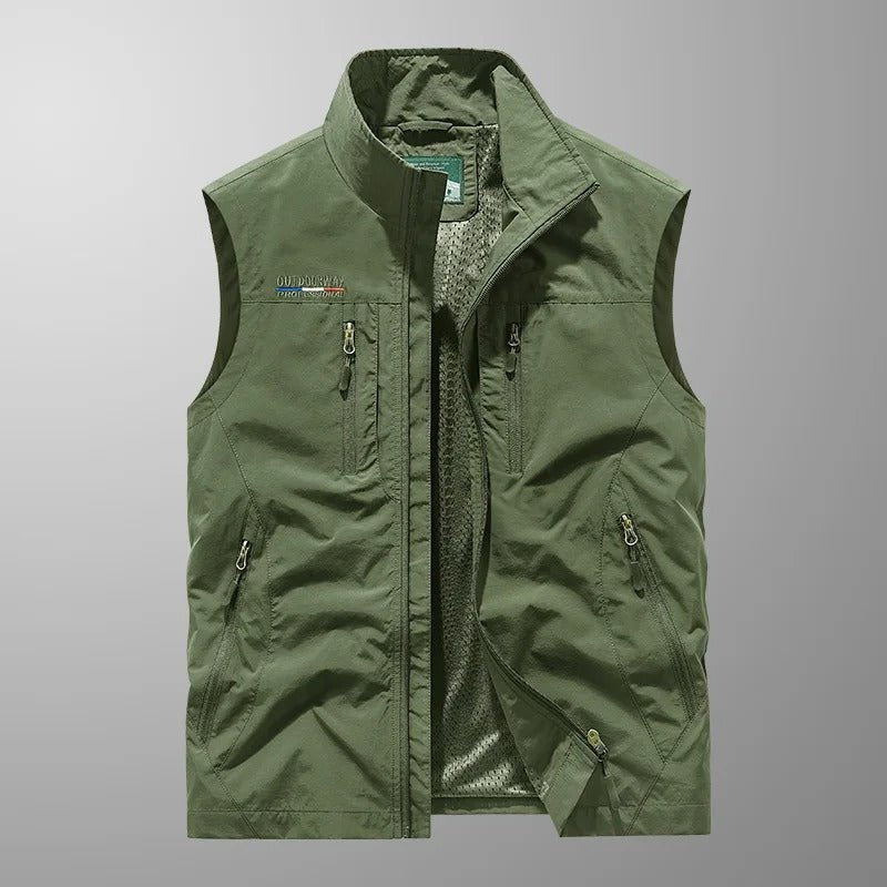 Ruben - Luchtige outdoor bodywarmer met rits voor heren View 11