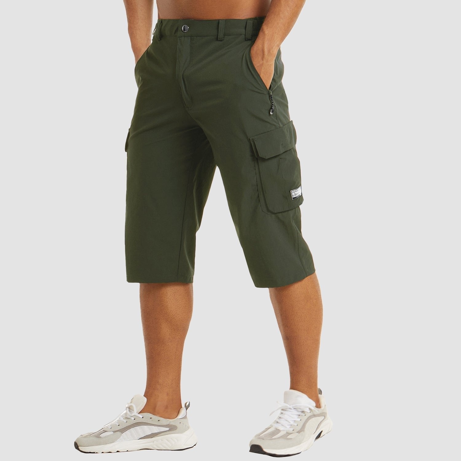 Ruben - Sneldrogend cargo shorts met ruime zakken voor heren Close Up