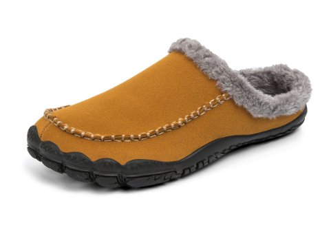 Sam - Warme gevoerde pantoffels met antislip zool voor heren Angle