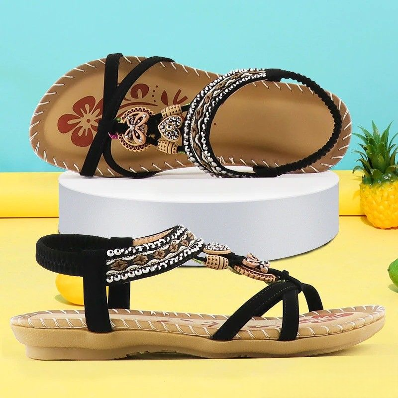 Fenna - Zomerse sandalen met sierbandjes voor dames