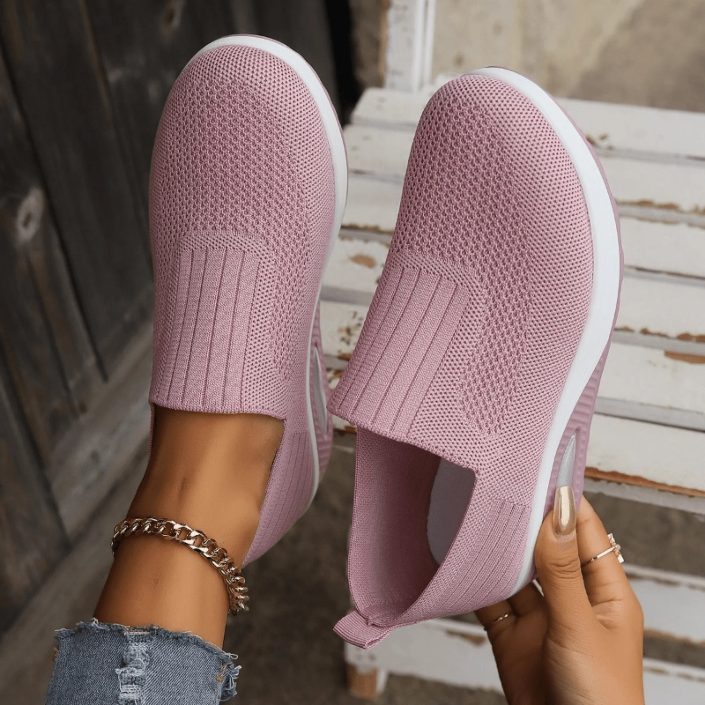 Silke - Sportieve ademende instapsneaker voor dames Lifestyle