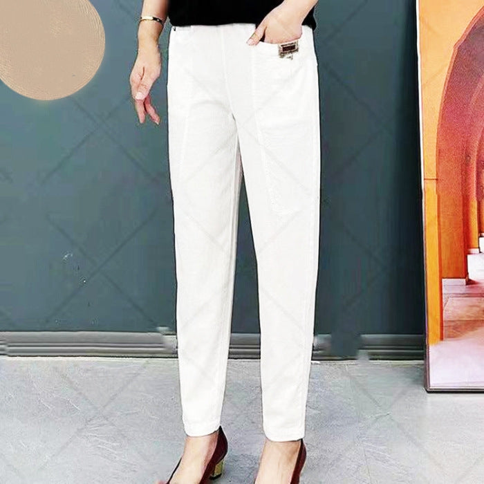 Lieke - Katoenen tapered broek voor dames
