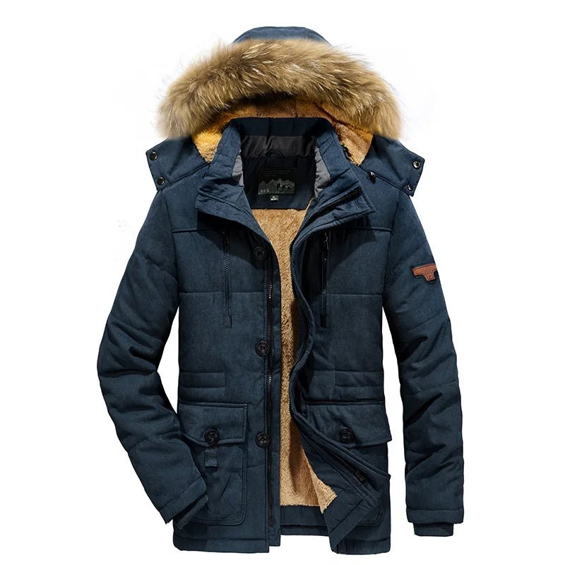 Teun - Warme fluwelen hoodie met capuchon voor heren Side