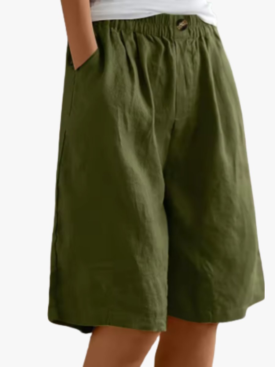 Vera - Wijde shorts met elastische taille voor dames Hero