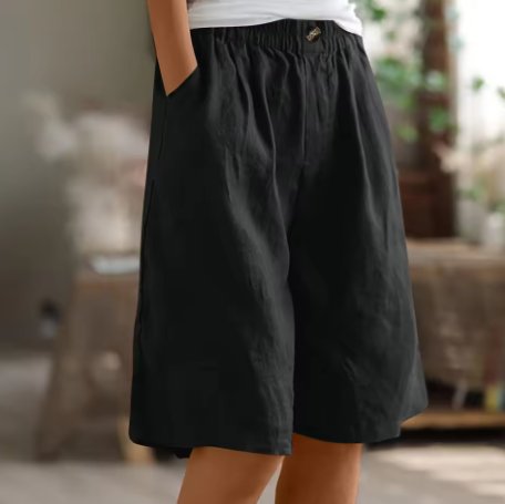 Vera - Wijde shorts met elastische taille voor dames View 11