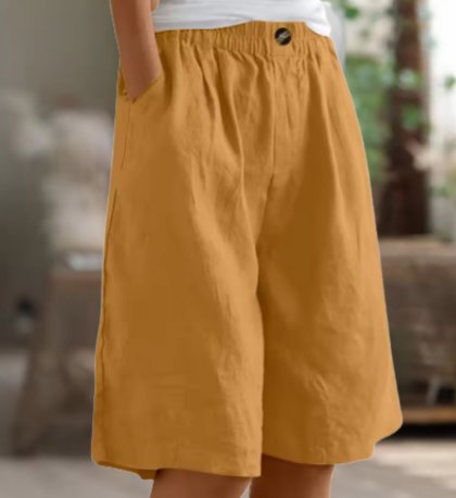 Vera - Wijde shorts met elastische taille voor dames View 14
